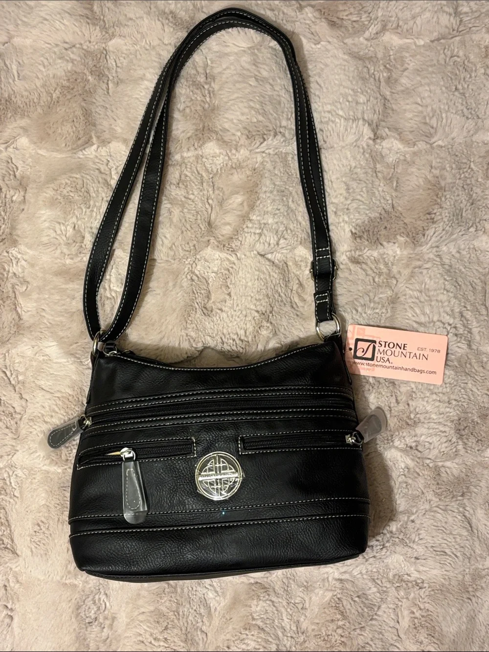 STONE MOUNTAIN Ridge Irene Hobo Black Bag
